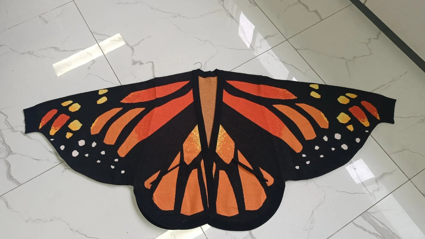 Autumn Monarch Butterfly Cardigan
