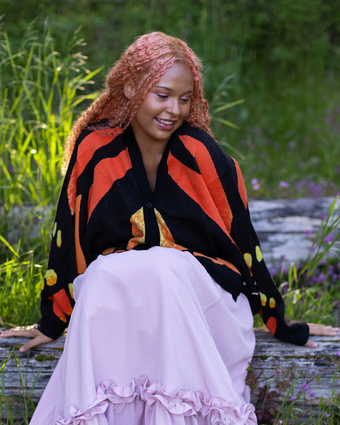 Autumn Monarch Butterfly Cardigan