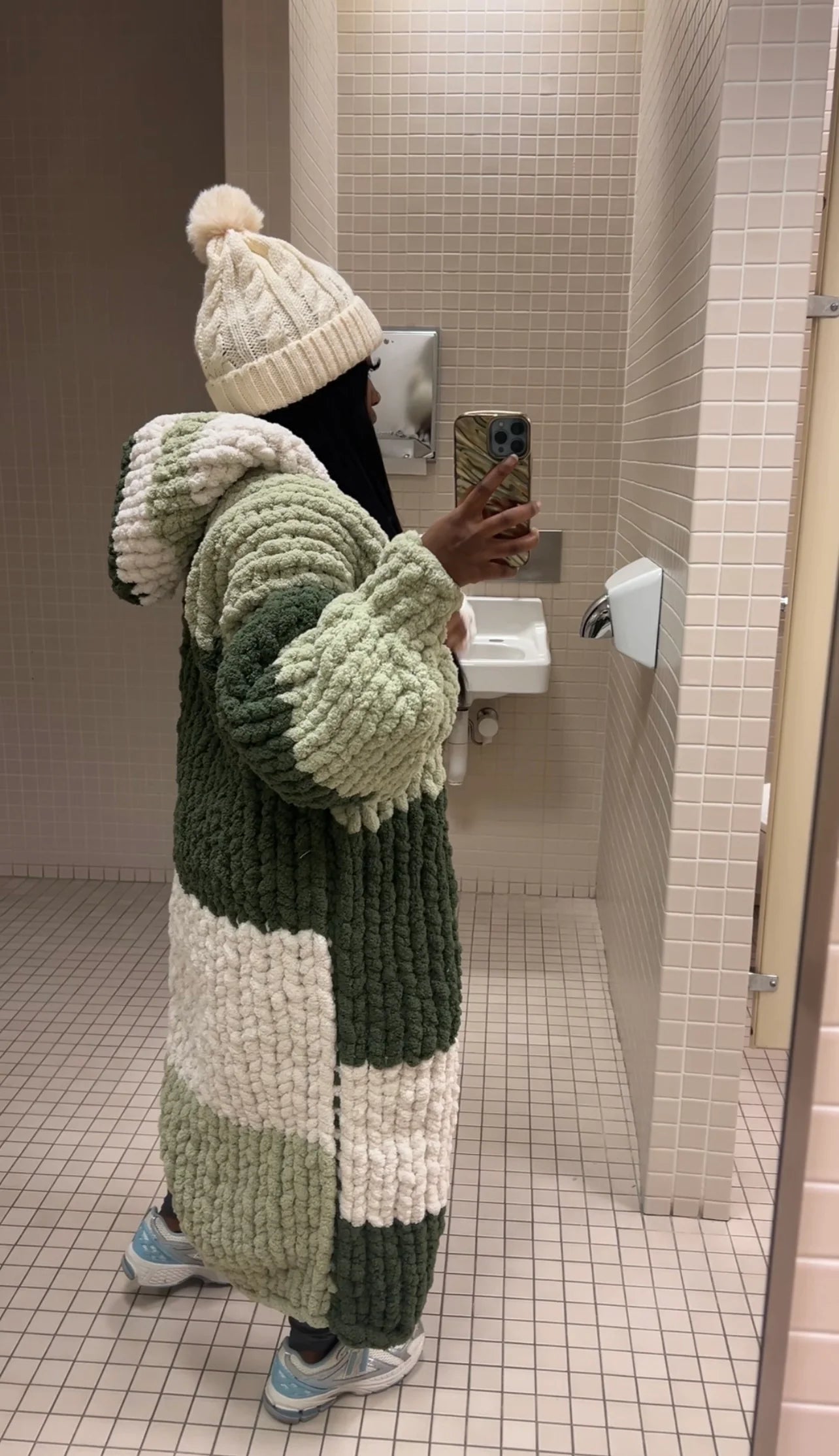 Shamrock Sweater Loose Long Cardigan