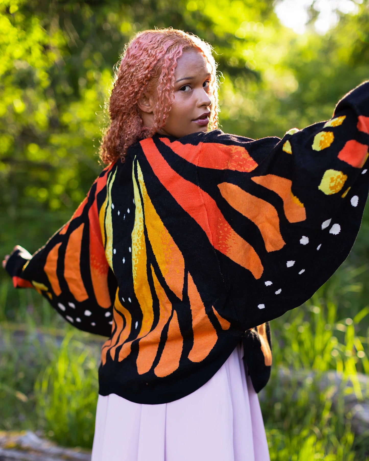 Autumn Monarch Butterfly Cardigan