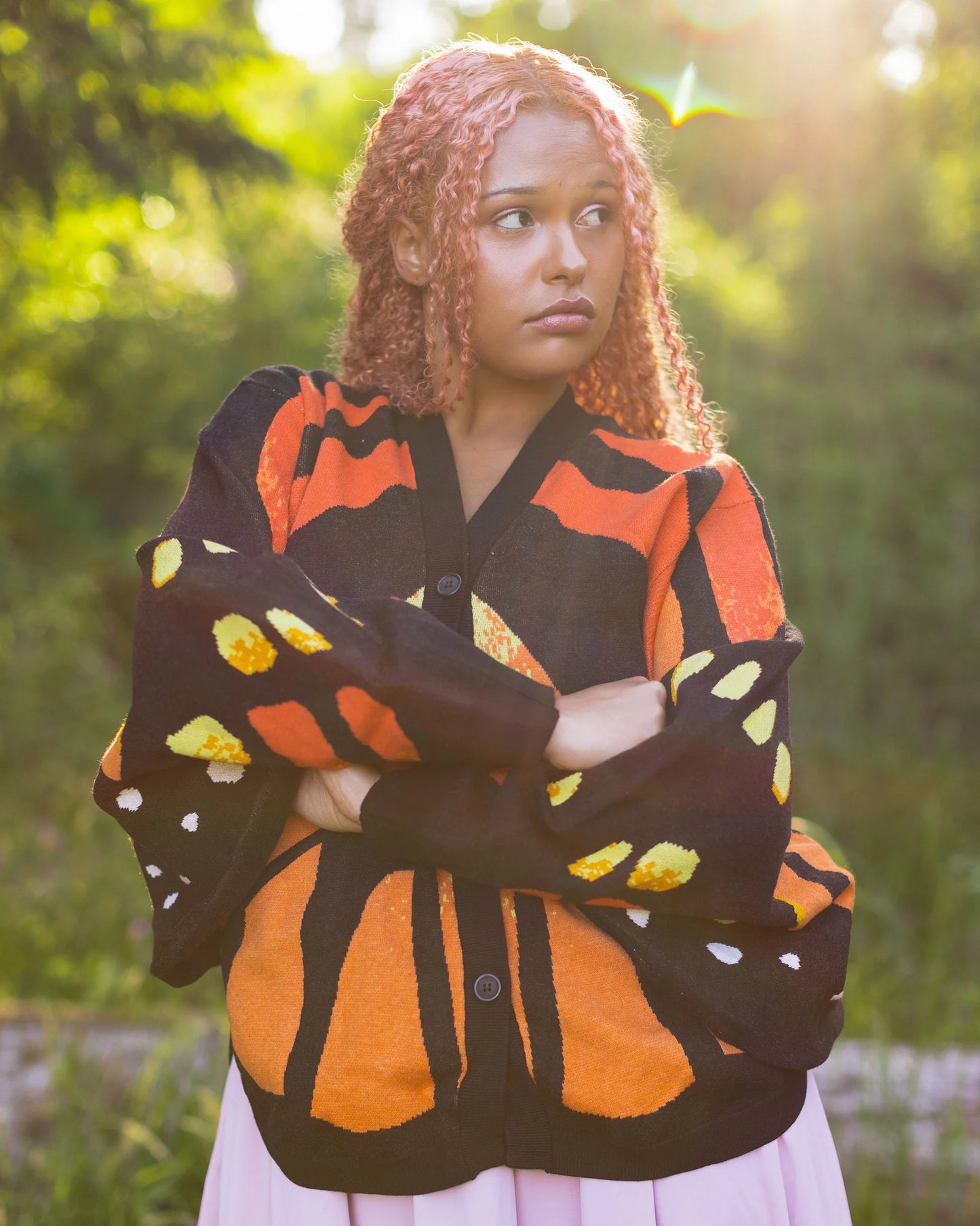 Autumn Monarch Butterfly Cardigan