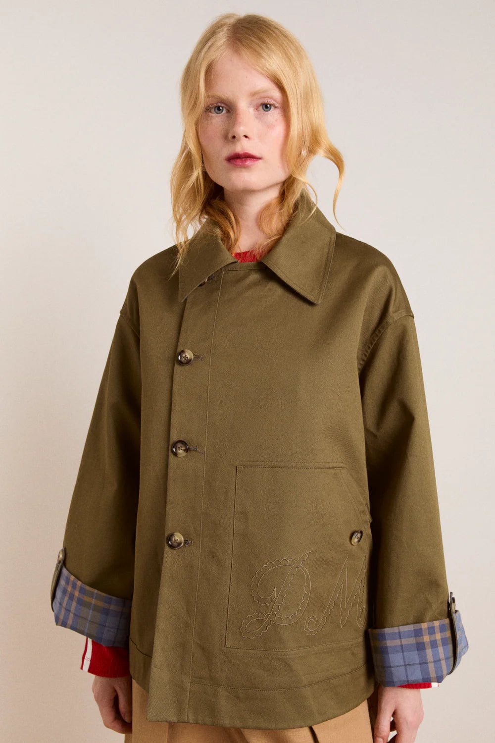 2025 Autumn Olive Green Double-Sided Jacket