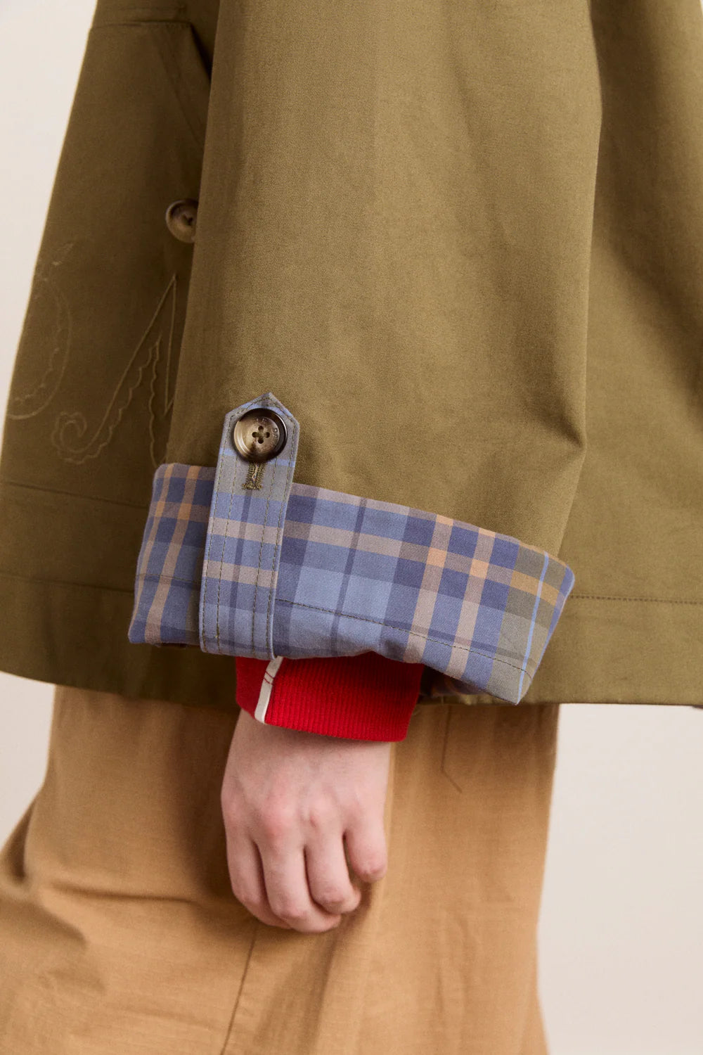 2025 Autumn Olive Green Double-Sided Jacket