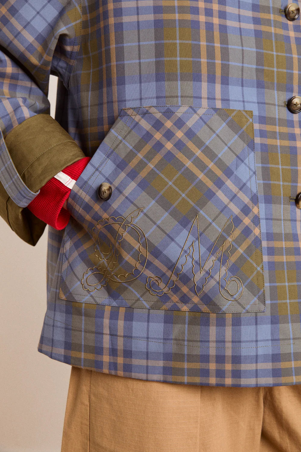 2025 Autumn Olive Green Double-Sided Jacket