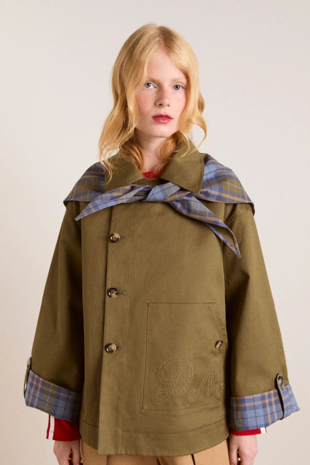 2025 Autumn Olive Green Double-Sided Jacket