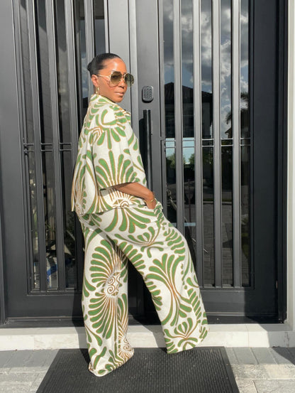 Palm Reverie Linen Set