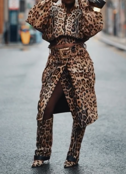 Chic Leopard Girl Set